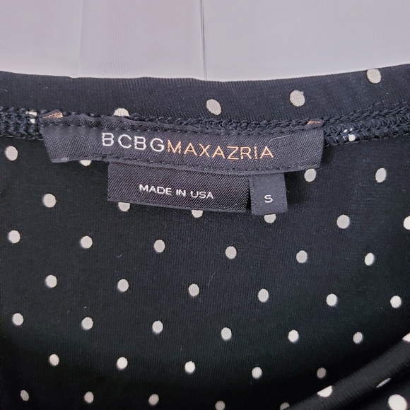 #106 BCBG Polka Dot Mini Skirt S - Picture 3 of 7